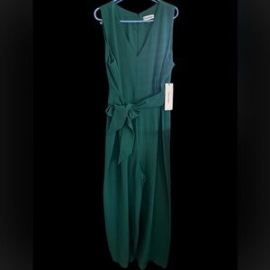 Calvin Klein Emerald Green Jumpsuit (New with Tags)